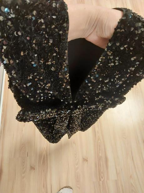 Flitrové šaty, h&m,s