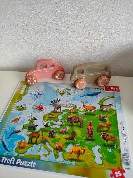 Detské zvieracie puzzle 25 ks s anglickými, 