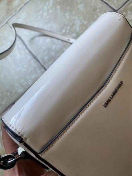 Biela kabelka karl lagerfeld, karl lagerfeld