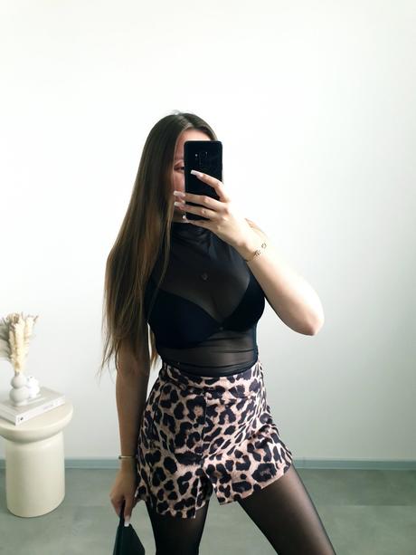 Priesvitný top s/m, s