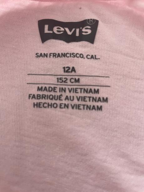 Levis tričko 1x oblečené, levis,152