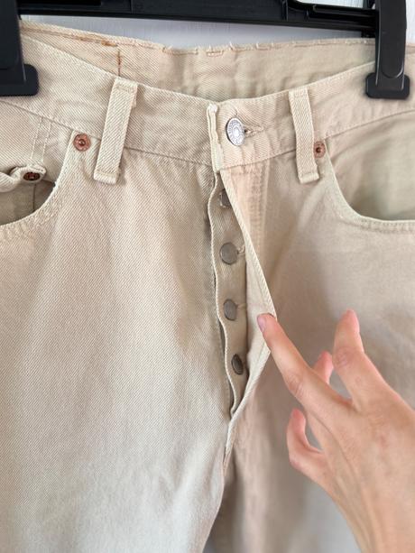 Levi's 501 vintage béžové bavlna,, levis,l