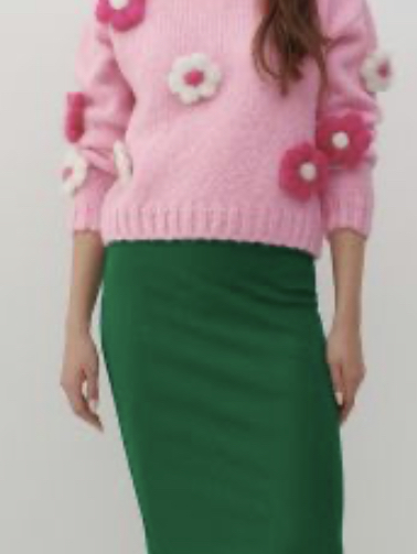 Zelená obtiahnutá pleteninová sukňa, reserved, m, reserved,m