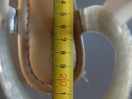 Strieborné sandále 32, 32