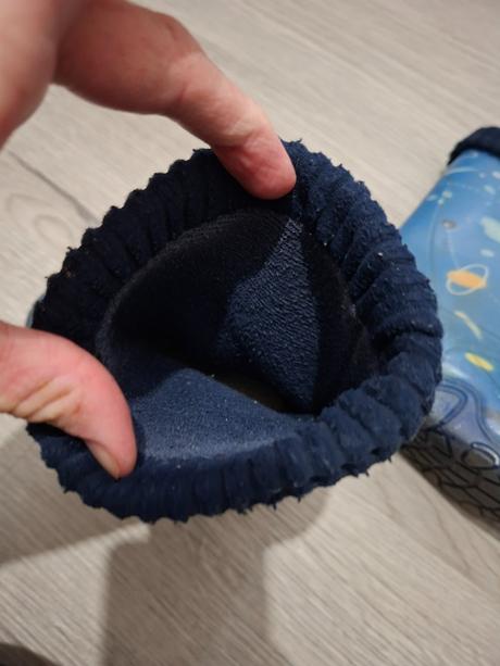 Modré gumové čižmy s vložkou, demar,26