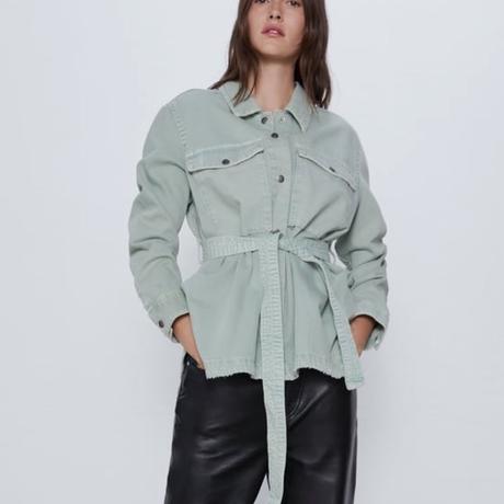 Perfektná mentolová džínsová bunda značky zara, zara,xs