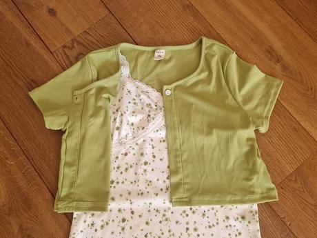 Letne saty so svetrikom na stihlu postavu 146-150, 140