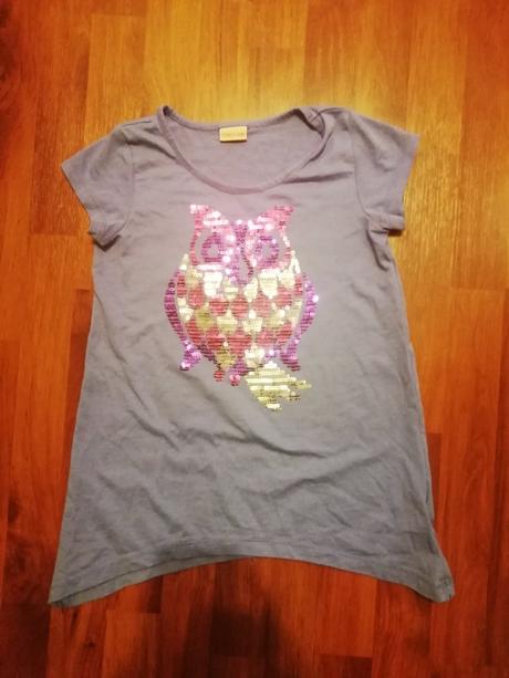 Dievčenské tričko s flitrami, 134