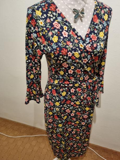 Elastické kvetinkové šaty orsay 40, orsay,40