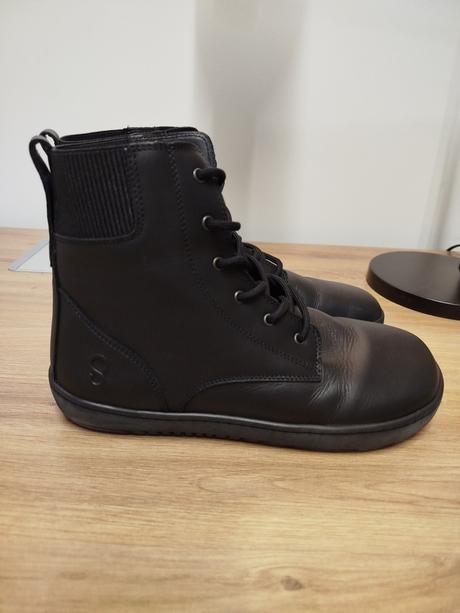 Shapen barefoot topánky urbaneer black leather, 39