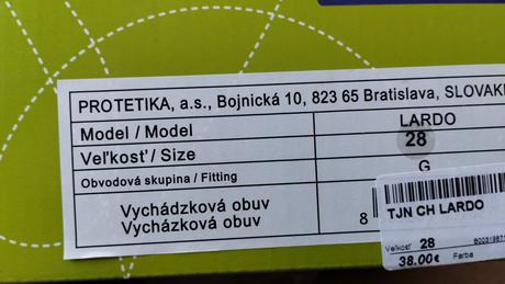 Prechodné topánky protetika 28, protetika,28