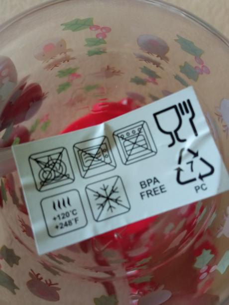 Fľaša s vianočným motívom,