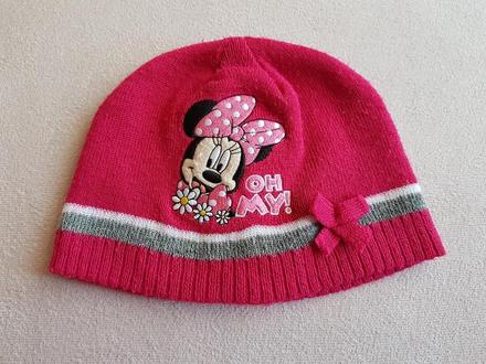 Pletená čiapka minnie č.104, disney,104