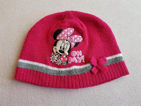 Pletená čiapka minnie č.104, disney,104