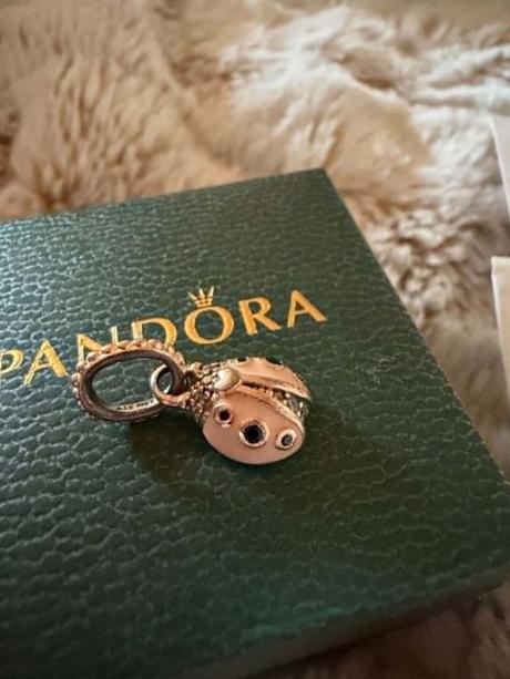 Pandora original privesok-koralka lienka, pandora