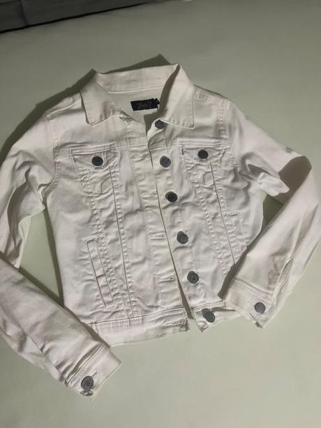 Biela rifľová bunda, m