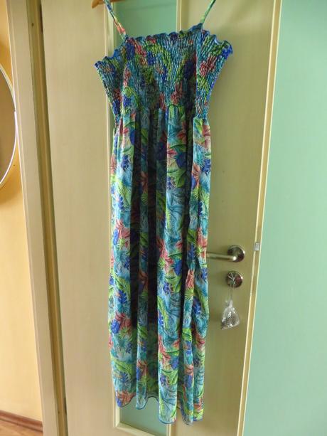 Letné dlhé šaty na ramienka - veľ. 42/44, 42