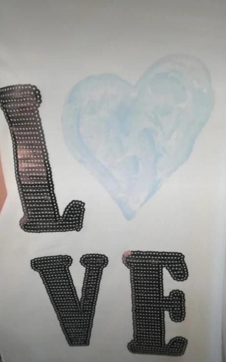 Top/ tričko, biele so vzorom, xxl, xxl