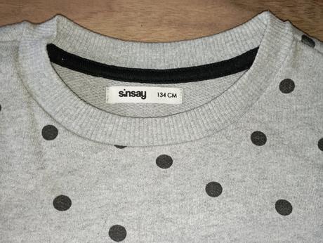 Bodkovaná mikina, sinsay,134