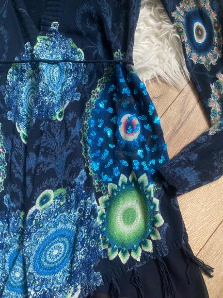 Desigual asymetricky kardigan s/m, desigual,s