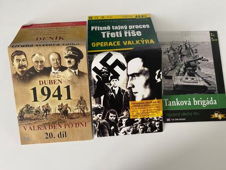 15 dvd - vojnová a bojová téma,