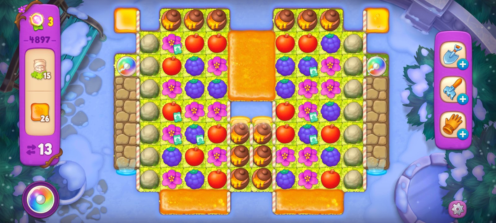 Gardenscapes cheat Modrý koník