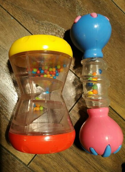 Masážna činka na zúbky + valček so zrkadlom, 