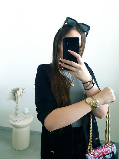 Čierne sako s rozparkom 34, river island,34