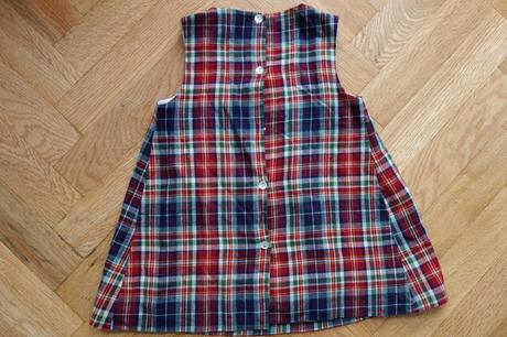 Kárované šaty na 3 roky, 98