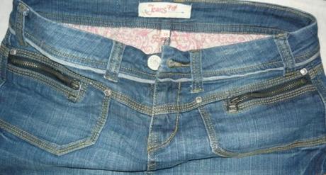 Riflová sukňa, etam,38