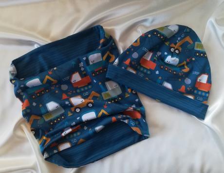 Čiapka a nákrčník, obojstranné, pre obvod 49-51cm, 