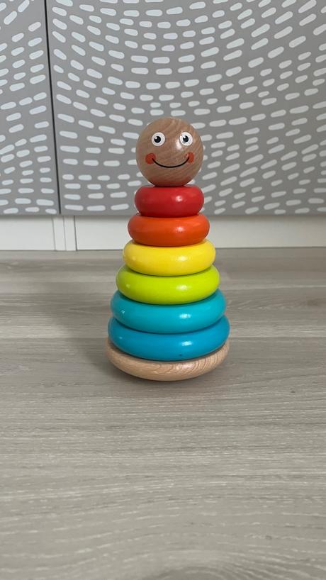 Drevené krúžky na navliekanie, 