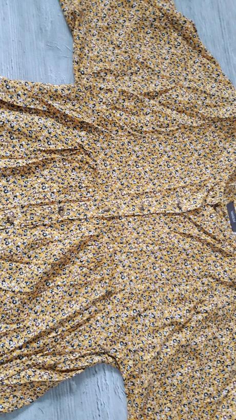 Žltá kvietkovaná blúzočka, c&a,s