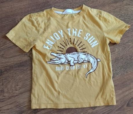 Tričko hm krokodíl 110/116, h&m,110