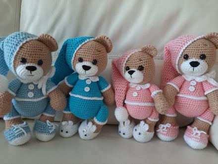 Hand made medvediky,