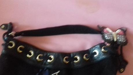 Kabelka semišová, krasna zn. juicy couture,