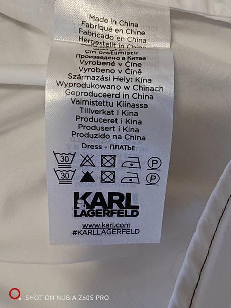 Karl lagerfeld originál super saty s/m, s