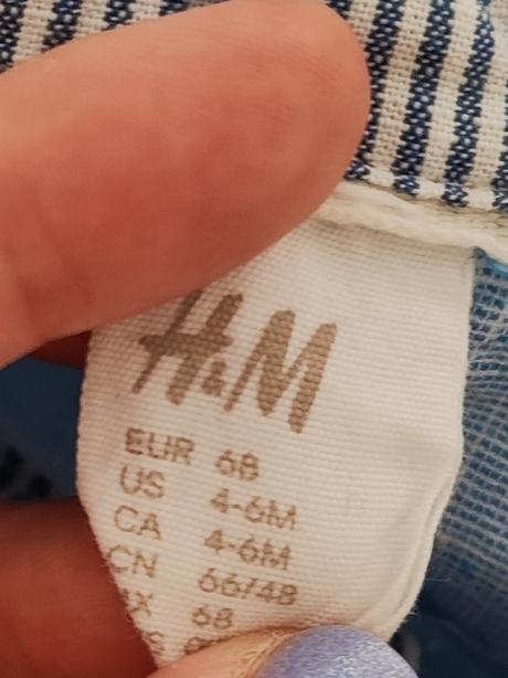 Košeľa s ľanom, h&m,68