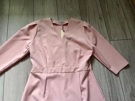 Bledoružové spoločenské šaty, xl