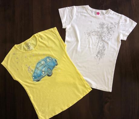 2x tričko s krátkym rukávom, 158