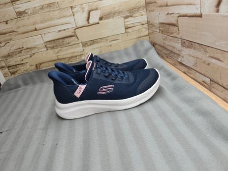 Skechers 37 - dámske tmavomodré našuchovacie tenis, skechers,37