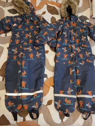 Zimná kombineza do snehu dvojicky, h&m,122
