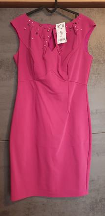 Sýtoružové šaty s perličkami, orsay,40 / l