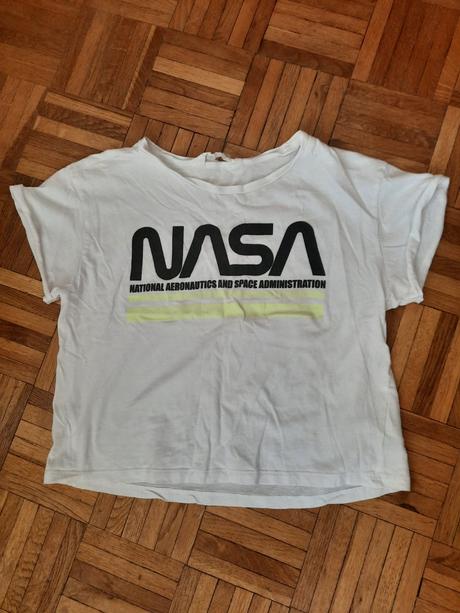 Dievčenské crop tričko, h&m,146