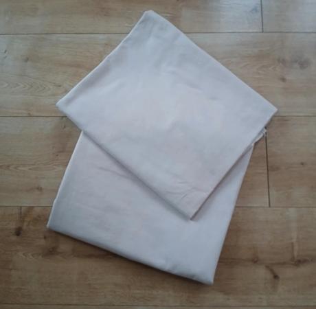 2x béžová bavlnená plachta, 