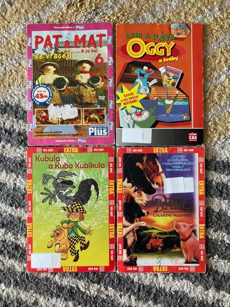 Dvd rozprávkové 4ks, 