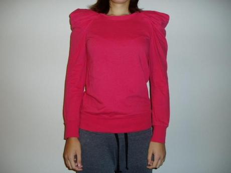 Denimco mikina s pufkovými rukávmi 34/36, denim,36