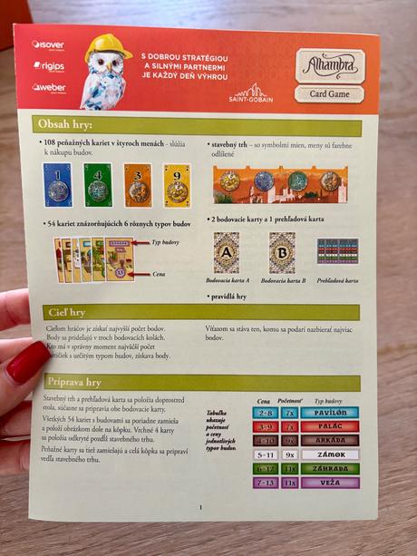 Alhambra - kartová hra, 