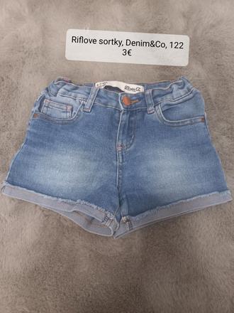 Riflove sortky, denim&co, 122, denim co,122