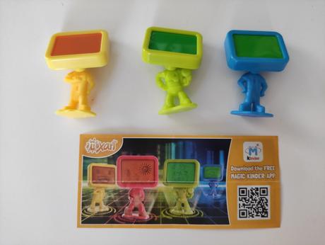 Vrtulky a tabulky z kinder, 